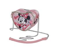 Disney Minni Mouse Garden-Borsa a Tracolla Cuore Mini, Rosa, 11.5 x 10 cm
