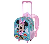 Disney Minni Mouse Greet-Zainetto 3D con Ruote Piccolo, Turchese, 26 x 34 cm, Capacità 7 L