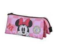 Disney Minni Mouse Journey-Astuccio Triplo, Rosa, 23 x 11 cm