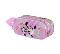 Disney Minni Mouse Kitten-Astuccio 3D Doppio, Rosa, 22 x 10 cm