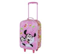 Disney Minni Mouse Kitten-Valigia Trolley Soft 3D, Rosa, 17 x 33 x 52 cm, Capacità 26 L