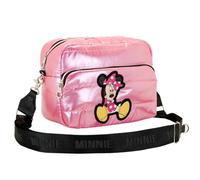 Disney Minni Mouse Shoes-Borsa a Tracolla IBiscuit Padding, Rosa, 23 x 16 cm