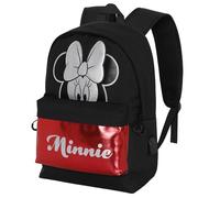 Disney Minni Mouse Sparkle-Zaino HS Silver, Nero, 30 x 41 cm, Capacità 22 L