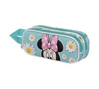 Disney Minni Mouse Spring-Astuccio 3D Doppio, Blu, 22 x 9,5 cm