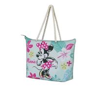 Disney Minni Mouse Tropic-Borsa da Spiaggia Soleil, Verde, 52 x 37 cm