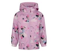 Disney Minni Tuta Impermeabile con cappuccio, giacca foderata in pile termico, Minnie Mouse, Rosa
