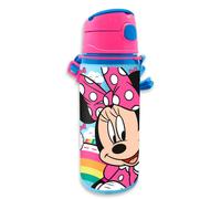 Disney Minnie Mouse Borraccia in Alluminio 600ml con Cannuccia Bambini n/termica
