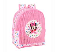 Safta Zaino per bambini Minnie Mouse – anti-sabbia, facile da pulire, con manici, 32x12x38 cm, Rosa