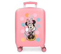 Disney Minnie Coquette Luggage - Bagaglio per bambini e bambine, il bagaglio a mano Coquette con combinazione laterale e 4 ruote è realizzato in ABS, un materiale rigido e leggero.