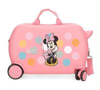Disney Minnie Coquette Luggage - Bagaglio per bambini e bambine, il bagaglio a mano Coquette con combinazione laterale e 4 ruote è realizzato in ABS, un materiale rigido e leggero.