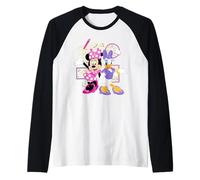 Disney Minnie & Daisy Back to School Best Friends BFFs Maglia con Maniche Raglan