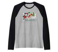 Disney Minnie & Daisy Christmas Winter Magic Holiday Skating Maglia con Maniche Raglan