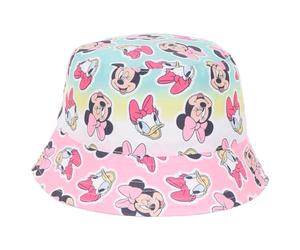Disney Minnie e Paperina Cappello Pescatore Bambina Cappello Estivo Multicolor con Tesa Larga Protezione Sole Mare Piscina Esterno 100% Poliestere Interno 100% Cotone Ufficiale Disney