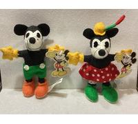DISNEY MINNIE E TOPOLINO RETRO 2002 MINNIE MOUSE & MICKEY MOUSE PELUCHE 12 CM