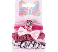 Elastici per Capelli di Minnie Mouse - Vari Colori e Finiture, Ideali per Decorare le Acconciature - Sei Pezzi Diversi - Prodotto Originale Progettato in Spagna