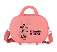 Disney Minnie Happiness Borsa da toilette adattabile con tracolla rosa 29x21x15 cm ABS rigido 9,14 l 2,52 kg