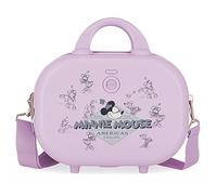 Disney Minnie Happiness Borsa da toilette adattabile con tracolla viola 29x21x15 cm ABS rigido 9,14 l 2,52 kg