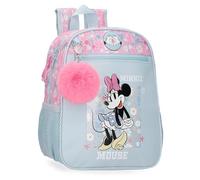 Disney Minnie Happy Zaino per bambini, zaino scolastico, realizzato in poliestere, tasche laterali, spalline larghe regolabili, maniglia superiore per appenderla, sistema magic Fix., Zaino 28, Taglia