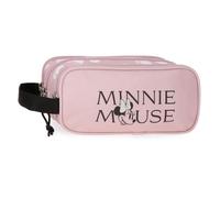 Disney Joumma Minnie Heads Astuccio Triplo Rosa 22x10x9 cm Poliestere 1,98L, Rosa, Taglia unica, Astuccio triplo