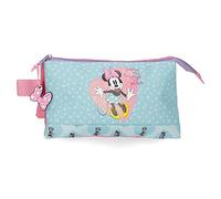 Disney Minnie Il mio posto felice Astuccio triplo Blu 22x12x5 cm Poliestere