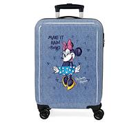 Disney Minnie Make it Rain Bows Valigia da cabina blu 38 x 55 x 20 cm Rigida ABS chiusura a combinazione laterale 34 L 2 kg 4 ruote doppie attrezzature a mano