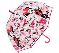 Disney Regenschirm, Glockenschirm, 45 cm, Minnie Maus KL83256-Ombrello a Campana, Motivo: Topolino, Colore: Rosa, PVC, 0