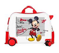 Disney Minnie Mickey Draw the line Valigia per bambini Rosso 50x39x20 cms Rigida ABS Chiusura a combinazione numerica 34L 2,1Kgs 4 Ruote Bagaglio a mano