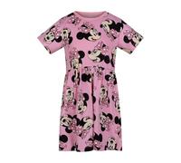Disney Minnie Mouse AOP Day Dress 100% Cotone, Abito Casual Minnie, Rosa
