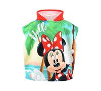 Disney Minnie Mouse Bambina Poncho da Bagno (Rosso,Taglia Unica)