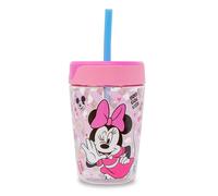 Disney Minnie Mouse Bambini a Prova di Perdita Tumbler Con Paglia Contiene 532ml