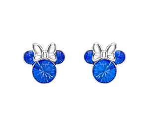 Disney Minnie Mouse Blue September Birthstone E905162RSEPL - Orecchini in argento sterling, Argento sterling