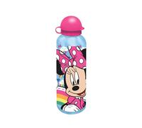 Disney Minnie Mouse Bottiglia Riutilizzabile per Ragazze, Borracia D'acqua di Design in Alluminio, Bottiglia da Viaggio, Capacità 500 ml (Rosa, 500 ml)