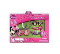 Disney Minnie Mouse Bow-Tique Best Friends Bracciale/Anello e Fermaglio per Capelli A