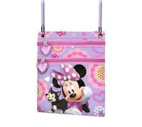Disney Minnie Mouse Cat-Borsa a Tracolla Action Verticale, Lilla, 15 x 17 cm