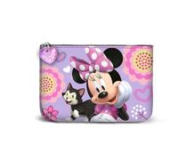 Disney Minnie Mouse Cat-Portamonete Quadrato Piccolo, Lilla, 13 x 10 cm
