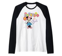 Disney Minnie Mouse "Celebrate in Style" Cute Group Matching Maglia con Maniche Raglan