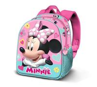 Disney Minnie Mouse Charm-Zainetto 3D Elite, Rosa, 25 x 30 cm, Capacità 7 L