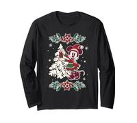 Disney Minnie Mouse Classic Christmas Elf Holiday Maglia a Manica