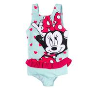 Disney Minnie Mouse Costume da bagno con volant per ragazze - Costume da bagno per bambini turchese, turchese, 122 cm-128 cm