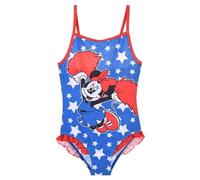 Disney Minnie Mouse Costume da Bagno per Bambina, Costume Intero Design a Stella, Costume da Bagno per Ragazze, Taglia 6 Anni, Blu