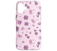 Disney Minnie Mouse Cute Pink Spring Sweetness Pattern Custodia per iPhone 16 Plus