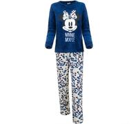 Disney Minnie Mouse Donna Pigiama Lungo Due Pezzi Pile di Corallo,Tuta Invernale