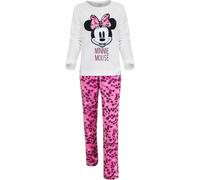 Disney Minnie Mouse Donna Pigiama Lungo Due Pezzi Pile di Corallo,Tuta Invernale