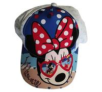 Disney Minnie Mouse e Topolino Berretto Basecap Spiaggia e Mare Bianco Rosso per Bambini, bianco, 54