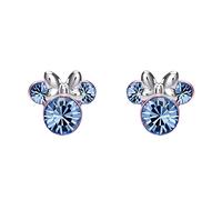 Disney Minnie Mouse E905162RDECL - Orecchini in argento sterling con pietra portafortuna del mese di dicembre, colore: Blu
