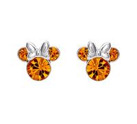 Disney Minnie Mouse E905162RNOVL - Orecchini da donna in argento 925/1000, 2,5 g, con cristalli