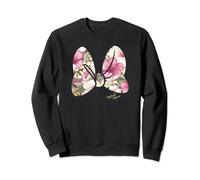 Disney Minnie Mouse Flower Bouquet Print Classic Bow Sweatshirt