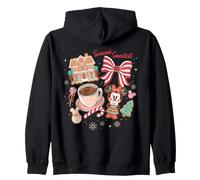 Disney Minnie Mouse Holiday Gingerbread Christmas Collage Felpa con Cappuccio