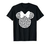 Disney Minnie Mouse Icon Filled with White Hearts Maglietta