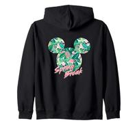 Disney Minnie Mouse Icon Tropical Pink Spring Break Felpa con Cappuccio